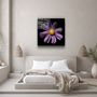 Other wall decoration - ・"Purple Flower"・Glass Wall Art | Artdesigna Glass Printing Wall Arts. - ARTDESIGNA