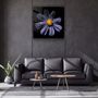 Other wall decoration - ・"Blue Flower"・Glass Wall Art | Artdesigna Glass Printing Wall Arts. - ARTDESIGNA
