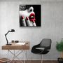 Other wall decoration - ・"Green Flower"・Glass Wall Art | Artdesigna Glass Printing Wall Arts. - ARTDESIGNA