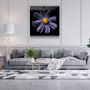 Other wall decoration - ・"Blue Flower"・Glass Wall Art | Artdesigna Glass Printing Wall Arts. - ARTDESIGNA