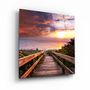 Autres décorations murales - ・"Sunset Landscape"・Glass Wall Art | Artdesigna Glass Printing Wall Arts. - ARTDESIGNA