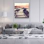 Autres décorations murales - ・"Mountain River Landscape"・Glass Wall Art | Artdesigna Glass Printing Wall Arts. - ARTDESIGNA