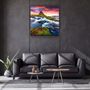 Autres décorations murales - ・"Lake and Mountain Landscape"・Glass Wall Art | Artdesigna Glass Printing Wall Arts. - ARTDESIGNA