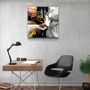Autres décorations murales - ・"Blue Flower"・Glass Wall Art | Artdesigna Glass Printing Wall Arts. - ARTDESIGNA