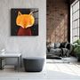 Other wall decoration - ・"Blue Flower"・Glass Wall Art | Artdesigna Glass Printing Wall Arts. - ARTDESIGNA