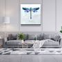 Autres décorations murales - ."Feather Necklace". Glass Wall Art | Artdesigna Glass Printing Wall Arts. - ARTDESIGNA