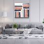 Other wall decoration - ."Moon Drops Gray". Glass Wall Art | Artdesigna Glass Printing Wall Arts. - ARTDESIGNA
