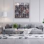 Autres décorations murales - ."Pastel Abstract 2". Glass Wall Art | Artdesigna Glass Printing Wall Arts. - ARTDESIGNA