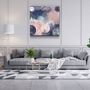 Other wall decoration - ."Pastel Abstract 5". Glass Wall Art | Artdesigna Glass Printing Wall Arts. - ARTDESIGNA