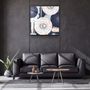 Other wall decoration - ."Moon Drops White". Glass Wall Art | Artdesigna Glass Printing Wall Arts. - ARTDESIGNA