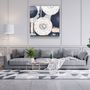 Other wall decoration - ."Moon Drops White". Glass Wall Art | Artdesigna Glass Printing Wall Arts. - ARTDESIGNA