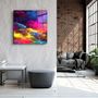 Other wall decoration - ・"Color Puff"・Glass Wall Art | Artdesigna Glass Printing Wall Arts. - ARTDESIGNA