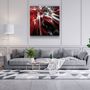 Other wall decoration - ・"Red Explosion"・Glass Wall Art | Artdesigna Glass Printing Wall Arts. - ARTDESIGNA