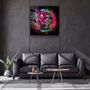 Autres décorations murales - ・"Abstract Tiger"・Glass Wall Art | Artdesigna Glass Printing Wall Arts. - ARTDESIGNA
