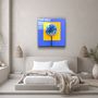Autres décorations murales - ・"Blue Flower"・Glass Wall Art | Artdesigna Glass Printing Wall Arts. - ARTDESIGNA
