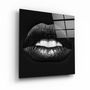 Autres décorations murales - ・"Black Lips"・Glass Wall Art | Artdesigna Glass Printing Wall Arts. - ARTDESIGNA
