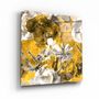 Other wall decoration - ・"Yellow Flowers"・Glass Wall Art | Artdesigna Glass Printing Wall Arts. - ARTDESIGNA
