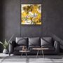Other wall decoration - ・"Yellow Flowers"・Glass Wall Art | Artdesigna Glass Printing Wall Arts. - ARTDESIGNA