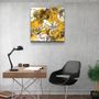 Other wall decoration - ・"Yellow Flowers"・Glass Wall Art | Artdesigna Glass Printing Wall Arts. - ARTDESIGNA