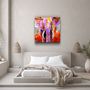Other wall decoration - ・"Elepurple"・Glass Wall Art | Artdesigna Glass Printing Wall Arts. - ARTDESIGNA