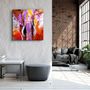 Other wall decoration - ・"Elepurple"・Glass Wall Art | Artdesigna Glass Printing Wall Arts. - ARTDESIGNA
