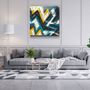 Autres décorations murales - ・"Absctract Colors"・Glass Wall Art | Artdesigna Glass Printing Wall Arts. - ARTDESIGNA