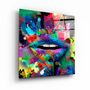 Other wall decoration - ・"Abstract Lips"・Glass Wall Art | Artdesigna Glass Printing Wall Arts. - ARTDESIGNA