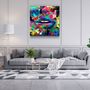 Other wall decoration - ・"Abstract Lips"・Glass Wall Art | Artdesigna Glass Printing Wall Arts. - ARTDESIGNA