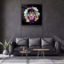 Autres décorations murales - ・"Lion Abstract"・Glass Wall Art | Artdesigna Glass Printing Wall Arts. - ARTDESIGNA