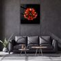 Autres décorations murales - ・"Red Flower"・Glass Wall Art | Artdesigna Glass Printing Wall Arts. - ARTDESIGNA