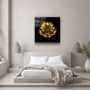 Other wall decoration - ・"Yellow Flower"・Glass Wall Art | Artdesigna Glass Printing Wall Arts. - ARTDESIGNA