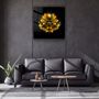 Other wall decoration - ・"Yellow Flower"・Glass Wall Art | Artdesigna Glass Printing Wall Arts. - ARTDESIGNA