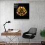 Other wall decoration - ・"Yellow Flower"・Glass Wall Art | Artdesigna Glass Printing Wall Arts. - ARTDESIGNA