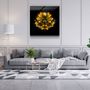 Other wall decoration - ・"Yellow Flower"・Glass Wall Art | Artdesigna Glass Printing Wall Arts. - ARTDESIGNA