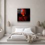 Autres décorations murales - ・"Dreamer Red"・Glass Wall Art | Artdesigna Glass Printing Wall Arts. - ARTDESIGNA
