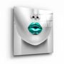 Other wall decoration - ・"Green Lips"・Glass Wall Art | Artdesigna Glass Printing Wall Arts. - ARTDESIGNA