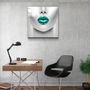 Other wall decoration - ・"Green Lips"・Glass Wall Art | Artdesigna Glass Printing Wall Arts. - ARTDESIGNA