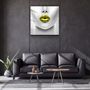 Other wall decoration - ・"Yellow Lips"・Glass Wall Art | Artdesigna Glass Printing Wall Arts. - ARTDESIGNA
