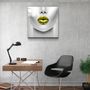 Other wall decoration - ・"Yellow Lips"・Glass Wall Art | Artdesigna Glass Printing Wall Arts. - ARTDESIGNA