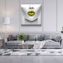 Other wall decoration - ・"Yellow Lips"・Glass Wall Art | Artdesigna Glass Printing Wall Arts. - ARTDESIGNA