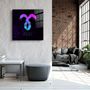 Autres décorations murales - ."Zodiac V2 - Aries". Glass Wall Art | Artdesigna Glass Printing Wall Arts. - ARTDESIGNA