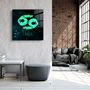 Autres décorations murales - ."Zodiac V2 - Cancer". Glass Wall Art | Artdesigna Glass Printing Wall Arts. - ARTDESIGNA