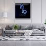 Autres décorations murales - ."Zodiac V2 - Capricorn". Glass Wall Art | Artdesigna Glass Printing Wall Arts. - ARTDESIGNA
