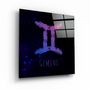 Autres décorations murales - ."Zodiac V2 - Gemini". Glass Wall Art | Artdesigna Glass Printing Wall Arts. - ARTDESIGNA