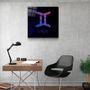 Autres décorations murales - ."Zodiac V2 - Gemini". Glass Wall Art | Artdesigna Glass Printing Wall Arts. - ARTDESIGNA