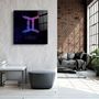 Autres décorations murales - ."Zodiac V2 - Gemini". Glass Wall Art | Artdesigna Glass Printing Wall Arts. - ARTDESIGNA