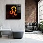 Other wall decoration - ."Zodiac V2 - Leo". Glass Wall Art | Artdesigna Glass Printing Wall Arts. - ARTDESIGNA
