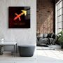 Autres décorations murales - ."Zodiac V2 - Sagittarius". Glass Wall Art | Artdesigna Glass Printing Wall Arts. - ARTDESIGNA