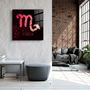 Other wall decoration - ."Zodiac V2 - Scorpio". Glass Wall Art | Artdesigna Glass Printing Wall Arts. - ARTDESIGNA