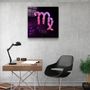 Autres décorations murales - ."Zodiac V2 - Virgo". Glass Wall Art | Artdesigna Glass Printing Wall Arts. - ARTDESIGNA
